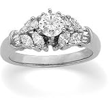 14K Yellow Gold Diamond Engagement Ring Semimount - 0.50 Ct.