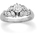 14K Yellow Gold Diamond Engagement Ring Semimount - 0.50 Ct.