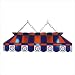 Imperial Texas Rangers Licensed 40-Inch Rectangular Stained Glass Billiard Table Light