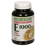 Nature's Bounty Pure dl-Alpha Vitamin E, 1000 IU, Softgels, 60 ct.