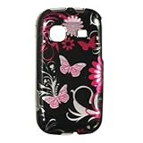 Samsung Trender (Sprint) Protector Case Phone Cover - Hot Pink Butterfly