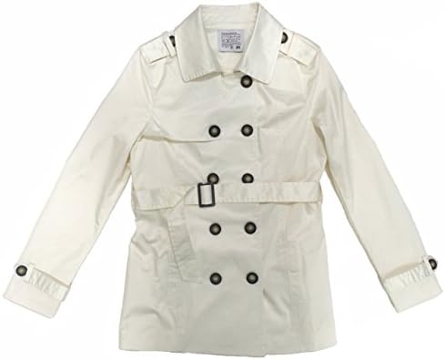 Womens Lightweight Trench Coat (S, Off-White)