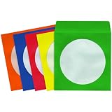 Maxell CD-403 Multi-Color CD/DVD Sleeves, 100 Pack