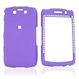 For Blackberry Storm 2 Rubberized Hard Case Gems Purple