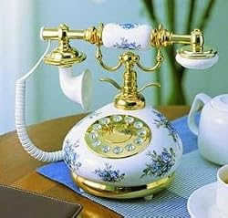 Golden Eagle 28466090083 9008 Porcelain Phone - Blue and White
