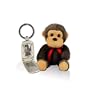 Beautiful, Soft, Plush Monkey with Bow and Fidelity by Aiptek Keychain Picture Frame 2 1/4" tall x 1 1/8" wide - Carry Your Favorite Memory With You Always!