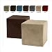 Chocolate Comfort Magic Deluxe Memory Foam Cube Ottoman