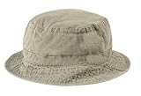 Adult's Cotton Beach Hat in Khaki-Large