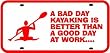 KAYAK LICENSE PLATE sign * sport boat