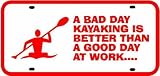 KAYAK LICENSE PLATE sign * sport boat