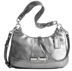 Coach Kristin Leather Hippie Shoulder Hobo Bag Purse Tote 16931 Gunmetal