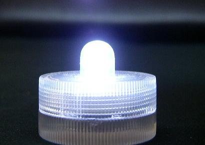 10 Submersible Battery LED Lights~WHITE~Wedding~Tea Light