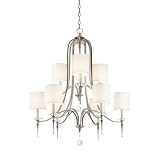 Kichler Lighting 42873AP 9 Light Townsend Chandelier, Antique Pewter