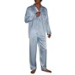 2PC SLEEPWEAR SET: SILK COUTURE Mens Luxurious Silk Pajamas Set includes Top & Pants