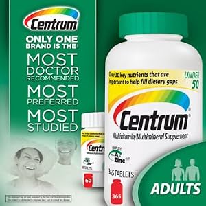 Centrum Multivitamin for Adults (425 TOTAL TABLETS including a bonus travel size bottle)