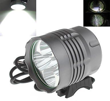 ZHISHUIJIA Waterproof 3-Mode 5xCree XM-L2 U2 High Power Bike Headlamp (3800LM ,4 x18650,Gray)