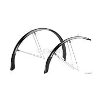 Planet Bike 7028-5 Full Road Cascadia Mudflaps (Black,35-mm width/130-mm)