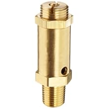Kingston 100SS Series Brass Safety Valve, 25 psi Set Pressure, 1/4" NPT Male