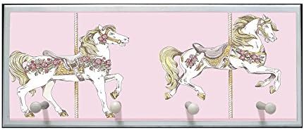 Toile Carousel Plaque with Pegs