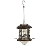 Ethan Taylor Preston Solar Lighted Bird Feeder Antique Bronzed