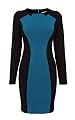 Feminine Colorblock Knit Dress