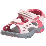 MERRELL Kids' Chameleon Sandal Tod/Pre (Pink/Grey 1.0 M)