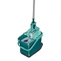 Leifheit 55356 Set Combi Clean Twist inkl. Eimer mit Presse und Bodenwischer mit Micro Duo Bezug