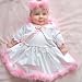 Sophias Style Boutique Infant Baby Girl Clothes White Pink 2pc DRESS SET 0-24M