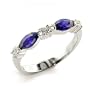 Jewelry - Tanzanite CZ Sterling Silver Ring SZ 9