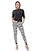 Bentibo Women's Stylish Multi Pattern Printed Jogger Leggings Harem Pants White Black M