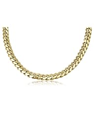 14K Solid Yellow Gold Original Handmade Cuban Curb Link Chain / Necklace 8mm Wide 20" inch Long.