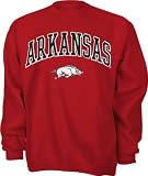 Arkansas Razorbacks Cardinal Tackle Twill Crewneck Sweatshirt
