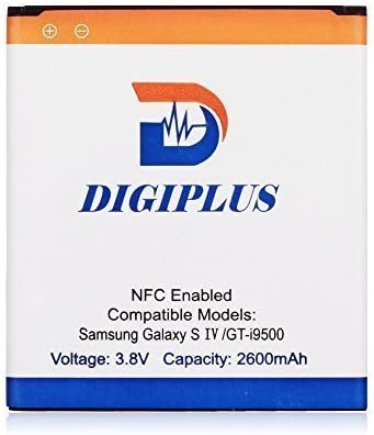 Digiplus 2600mAh Samsung Galaxy S4 battery, [NFC/Google Wallet Capable]Replacement battery for Samsung I9500, I9505, M919 (T-Mobile), I545 (Verizon), I337 (AT&amp;T), L720 (Sprint), R970 (U.S. Cellular/MetroPCS), Not for Galaxy S4 Active [18-Month Warranty]