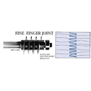 3390 FINE FINGER JOINT ASSEMBLY WITH BALL BEARING GUIDE 1-3 8 LD X 5 16 FINGER DEPTH X 3-1... by Whiteside