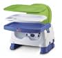 Fisher-Price Healthy Care Deluxe Booster Seat, Blue/Green/Gray