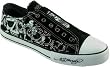 Ed Hardy Men's Black Lowrise Rhinestone Skull Sneakers 24853