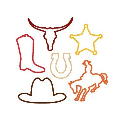 Silly Bandz Wild West - 24 Pack