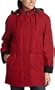 Liz Claiborne Women's Short Micro-Fiber Polyfilled Jacket,Authentic Red,Small