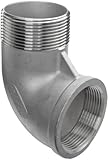 Stainless Steel 304 Cast Pipe Fitting, 90 Degree Street Elbow, Class 150, NPT Male X Female