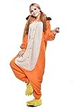 NEWCOAPLAY Unisex Onesies Pajamas Kigurumi Cosplay Sleepsuit Costume (XL, Lion)