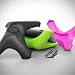 Black - PropUp iPad Stand - Ergonomic Holder for Apple iPad, both V1 & V2 - Pink/Green colors also on Amazon.