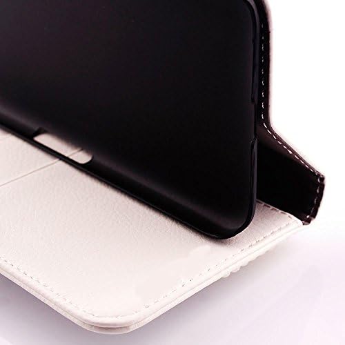 Samsung Galaxy S6 Edge Case,doopoo TM White Luxury 3D Handmade Fashion Girl Woman Fresh Cute Diamond Elegant Design Bling Sparkle Glitter with Crystal Rhinestone PU Leather Flip Wallet Purse Card Pouch Stand Case Cover for Samsung Galaxy S6 Edge (Samsung Galaxy S6 Edge, Bowknot Flower)