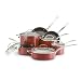 KitchenAid Reserved 12-Piece Hard Base Cookware Set, Red