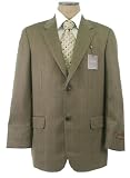 Tasso Elba Mens 2 Button Brown Wool Cotton Sport Coat / Blazer / Jacket - Size 42L