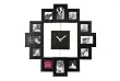 Present Time - HM0347BK - Family Time - Cadre Photo/Horloge - Noir