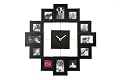 PT Photoframe Clock Family Time Black