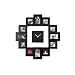PT Photoframe Clock Family Time Black
