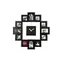 PT Photoframe Clock Family Time Black