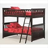 Ginger Full Over Full Bunk Bed in Dark Chocolate