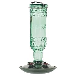 Antique Hummingbird Feeder - Green